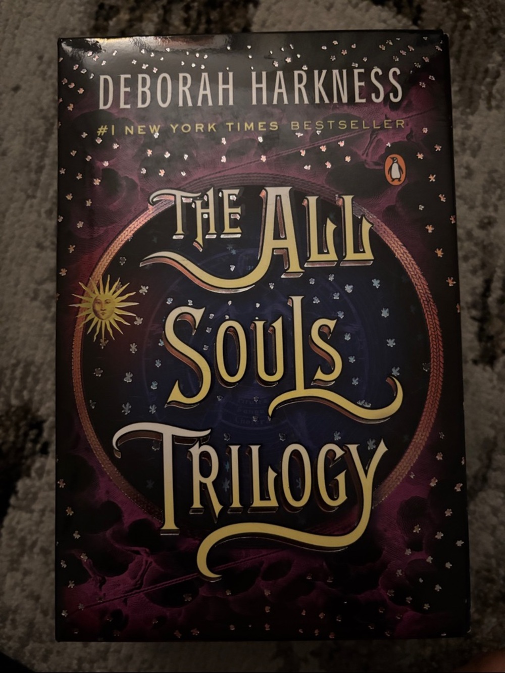 Deborah Harkness "The All Souls Trilogy" Hardcover Box Set - Purple & Gold